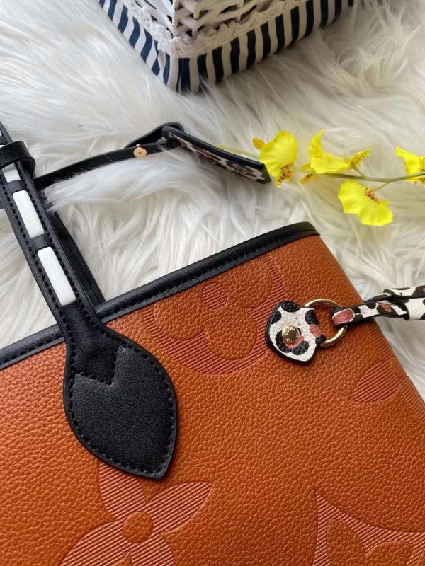 Lv On The Go Leopard Crafted Bag