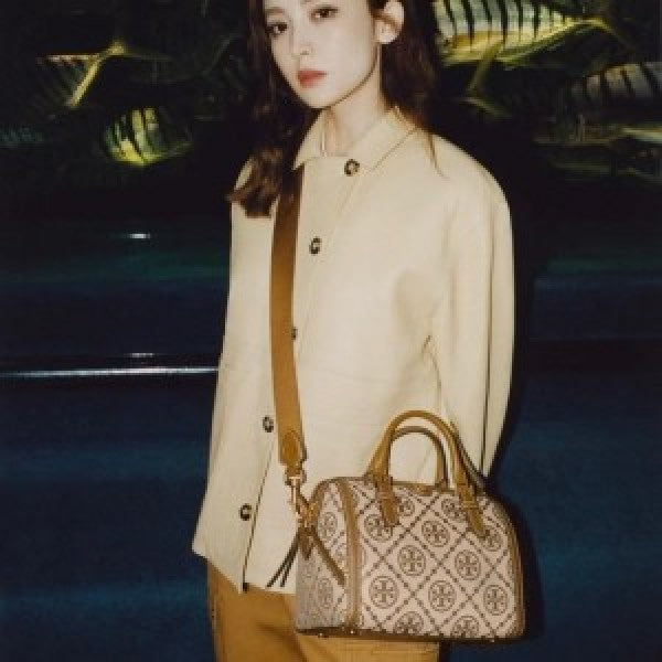 Torry Burrch monogram speedy with box