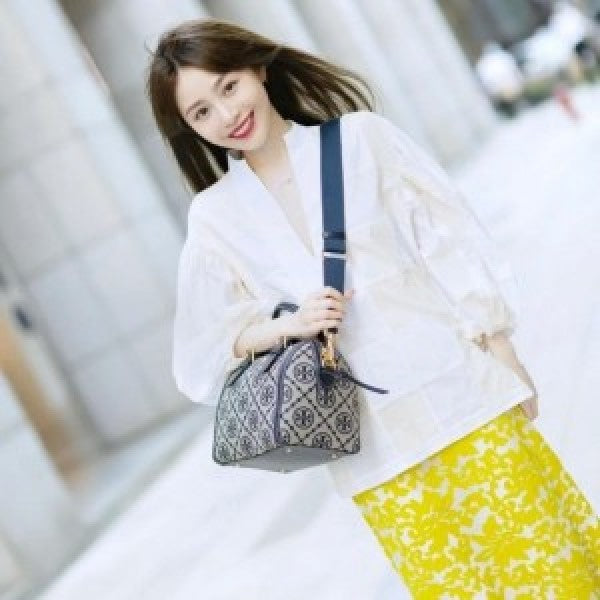 Torry Burrch monogram speedy with box