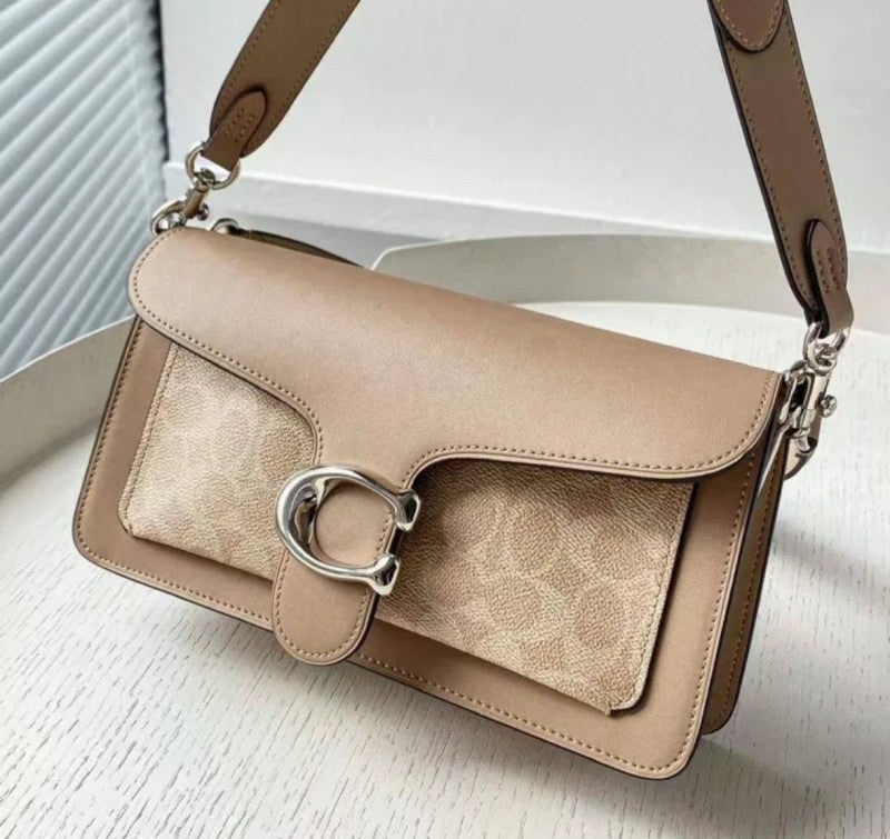 Coaach Tabby Shoulder Bag With Signature Canvas