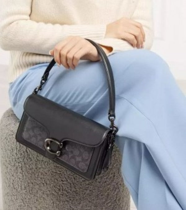Coaach Tabby Shoulder Bag With Signature Canvas