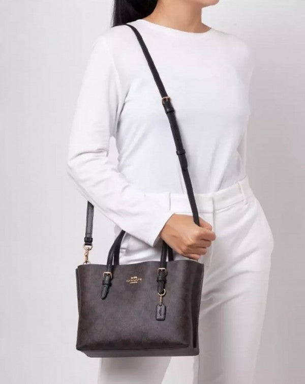 Coaach Mollie Leather Tote Bag With Dust Bag & Shoulder Strap