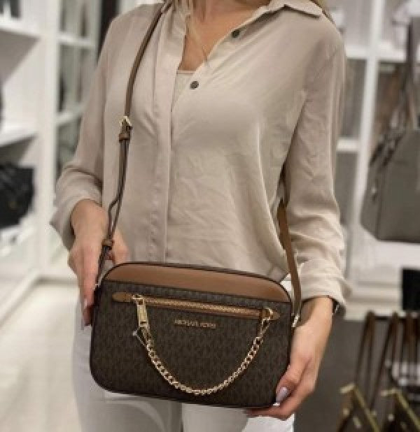 MichaelKors Jet Set East West Chain Crossbody Sling with box