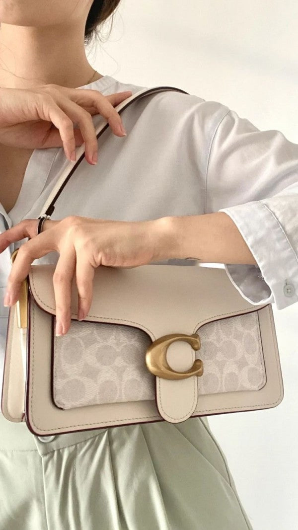 Coaach Tabby Shoulder Bag With Signature Canvas