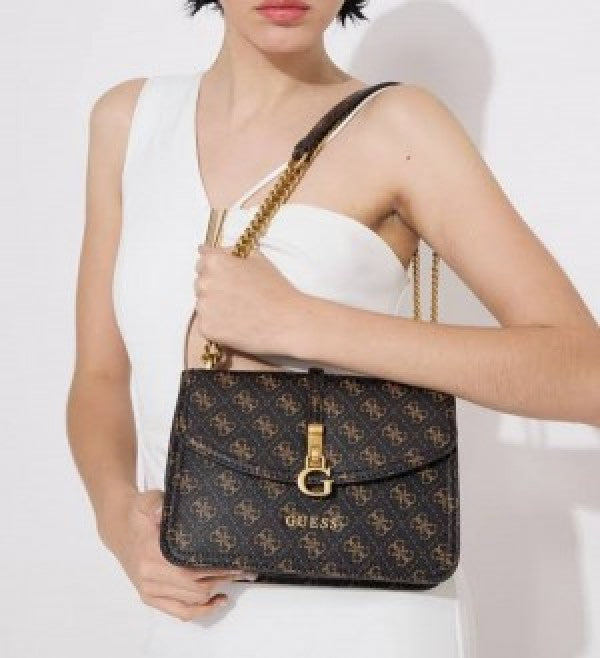 GUESS G JAMES LOGO SHOULDER BAG WITH OG BOX AND DUST BAG PREMIUM QUALITY