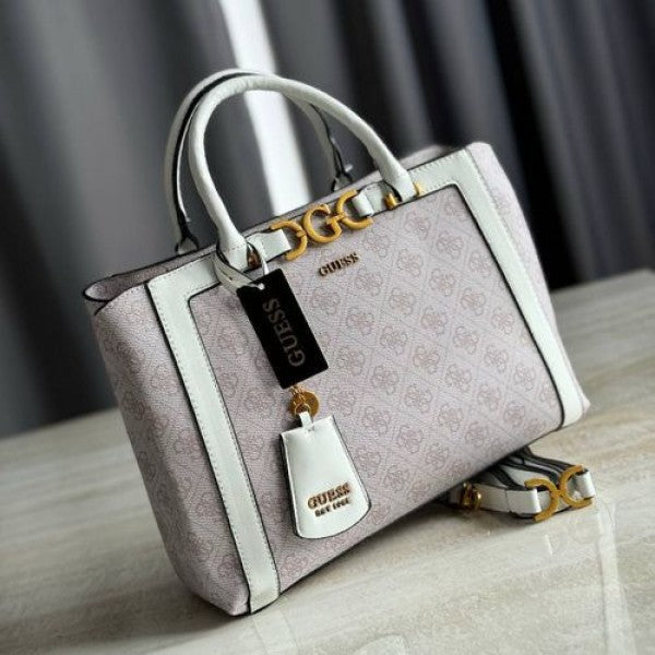 Gueess deauville pearl canvas tote bag