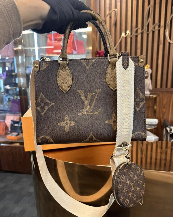 Louiis Vuitton Onthego Pm With Og Box And Dust Bag Including Carry Bag