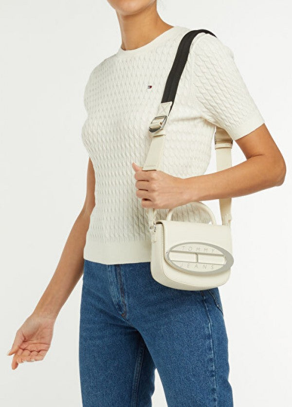 TOMMY JEANS HILFIGER PREMIUM GREY CROSS BODY WITH BOX