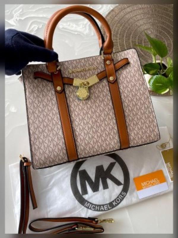 Miichael Kors MK Nouveau Hamilton Large Satchel Bag With Dust Bag