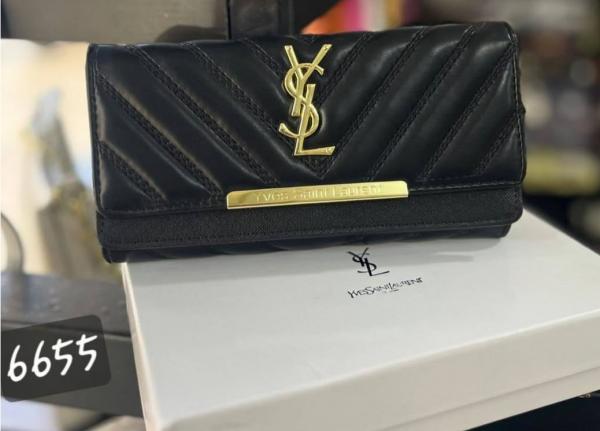 YSL Saint Laurent Flap Wallet with Original Box