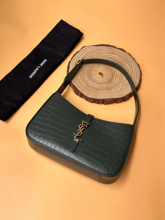 YSL BLACK PREMIUM LEATHER HAND BAG WITH OG BOX