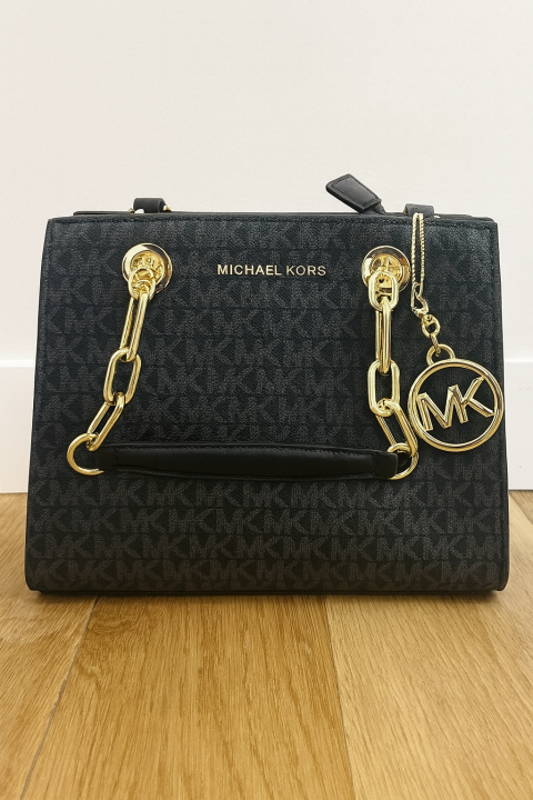 Miichael korrs cynthia small signature logo satchel
