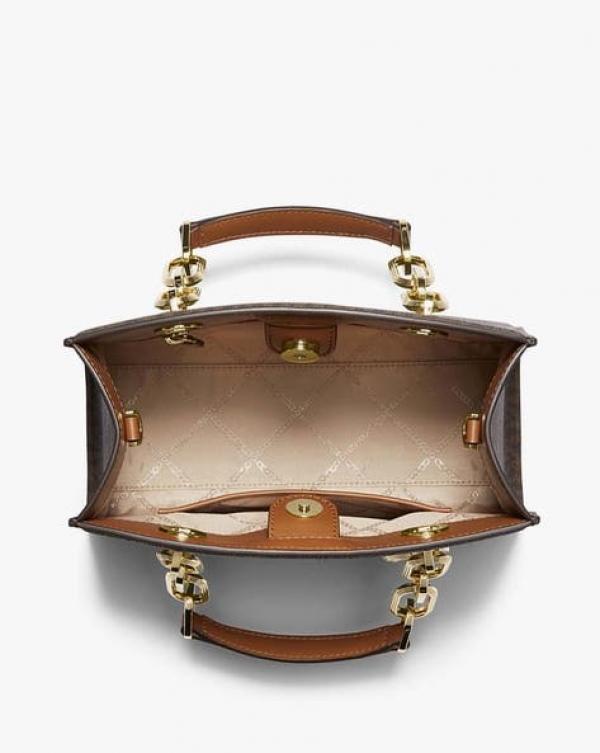 Miichael korrs cynthia small signature logo satchel