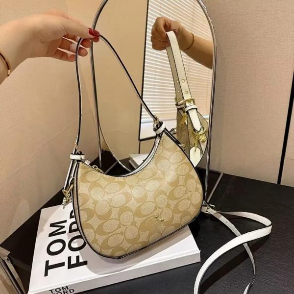 Coaach kleo hobo bag in signature canvas bag with box
