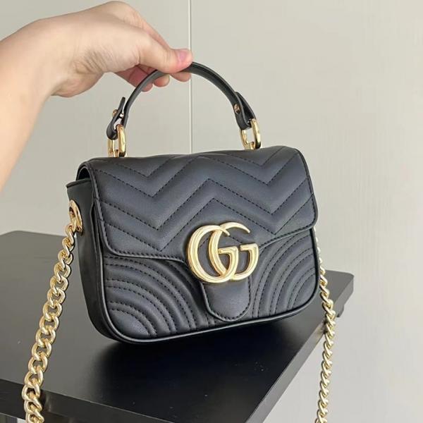 Gucci GG Marmont mini top handle bag with box premium quality