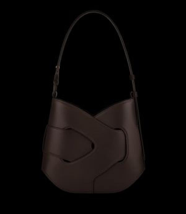 Pollene Numero Dix Leather Shoulder Bag