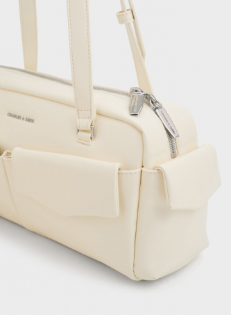 Charlees Keith Rachel Multi Pocket Shoulder Bag With DustCover
