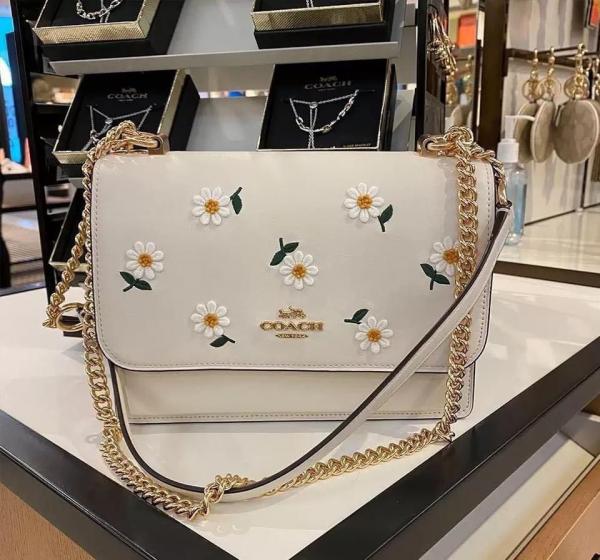 Coachh Klare flower Crossbody In Signature Bag With OG Box & Dust Bag