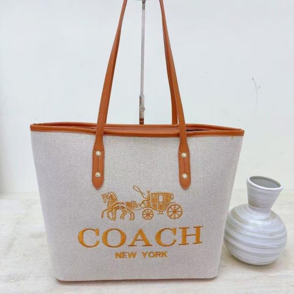Coach voyager jet set print tote bag with dust bag