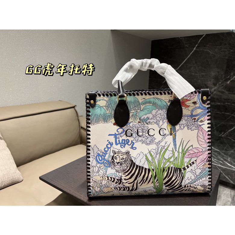 Guccii tiger jackie print hand bags for women tote bag premium quality with box