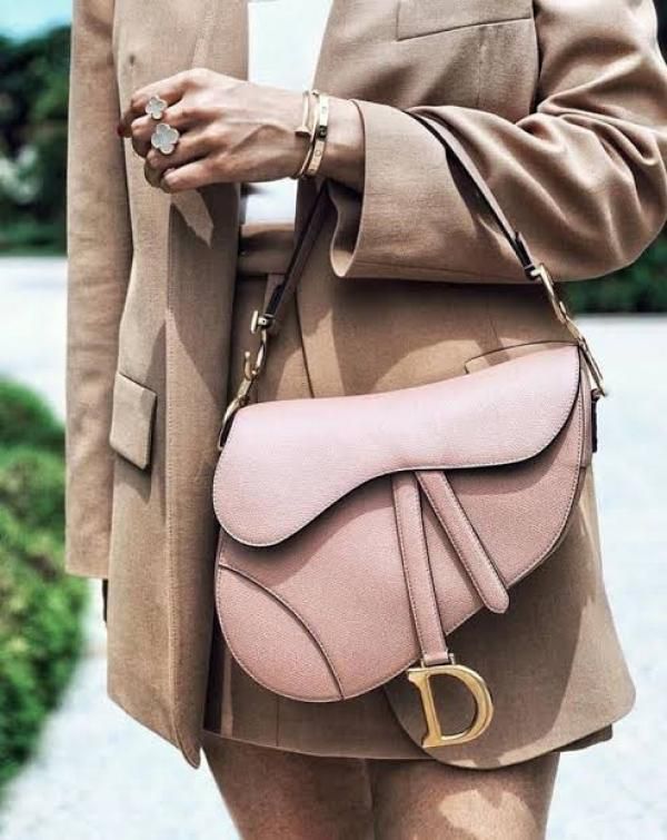 Dior saddle full black premium quality with og box