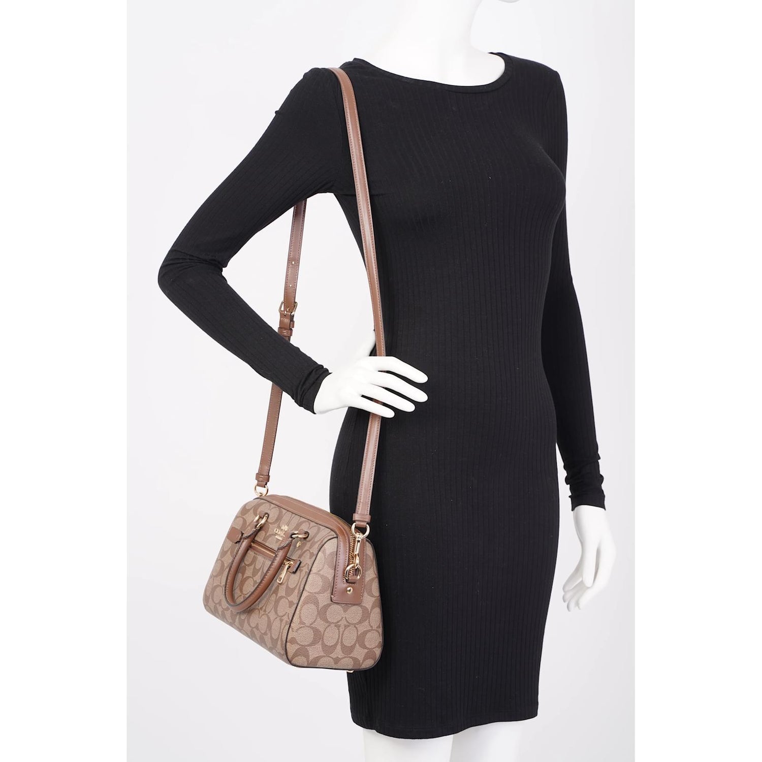 Rowan Satchel Signature Canvas Crossbody Bag with box premium quality