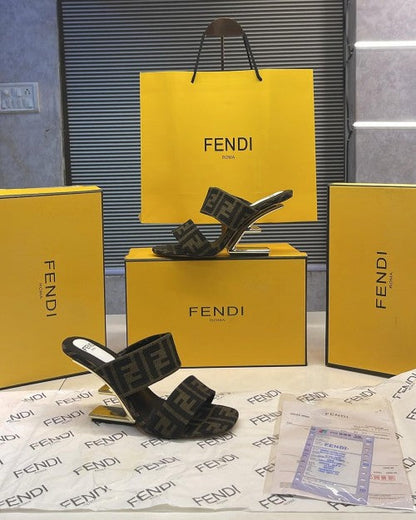 fendi women high hills sandal with brand box