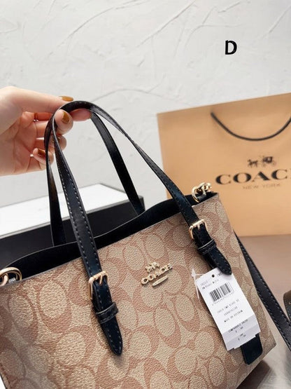 Coach mollie tote 25 in signature canvas womens crossbody bag with box