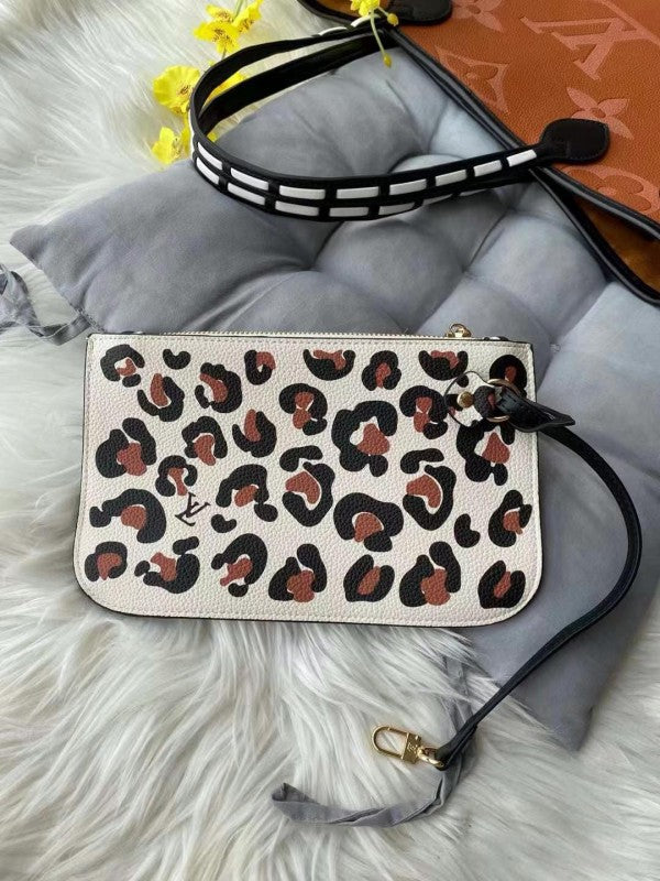 Lv On The Go Leopard Crafted Bag