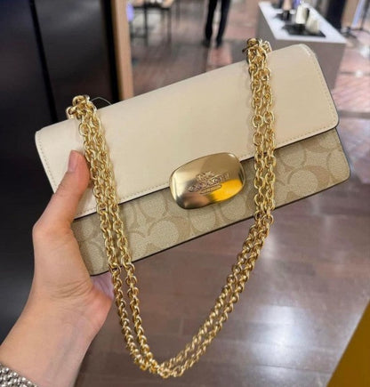 Coach White Eliza Sling With original Box