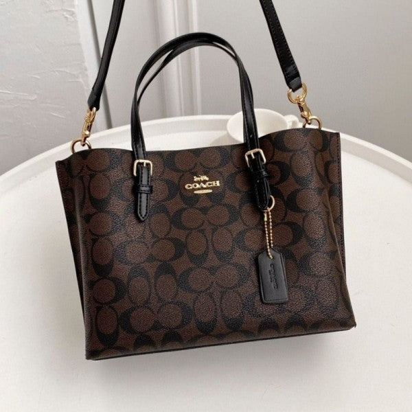 Coaach Mollie Leather Tote Bag With Dust Bag &amp; Shoulder Strap
