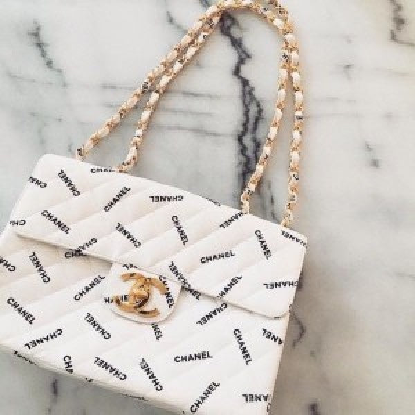 Chanel paris boy bag python multi logo shoulder bag