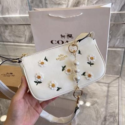 Coach Nolita Classy Flower Patch Sling Bag With box
