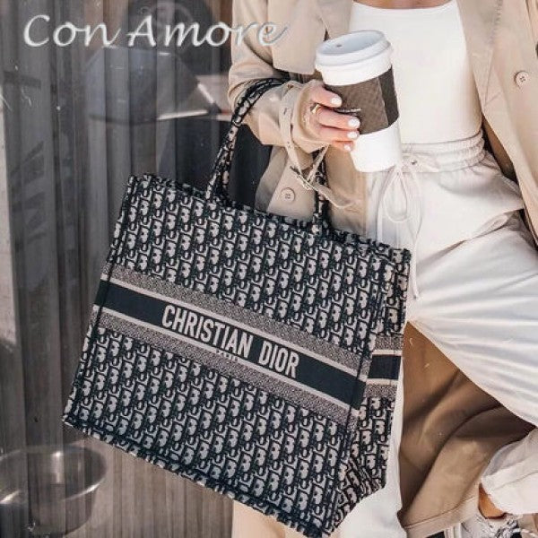 Christian Dior book tote bag premium quality with scarf&amp;og box