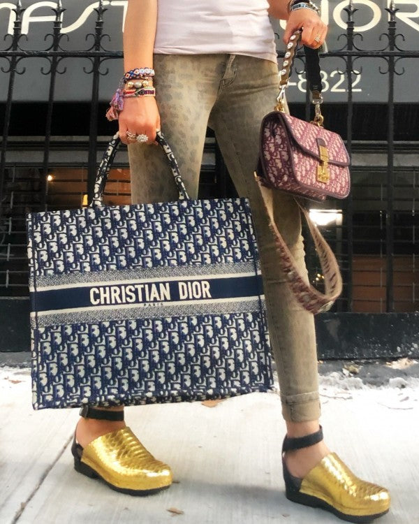 Christian Dior book tote bag premium quality with scarf&amp;og box