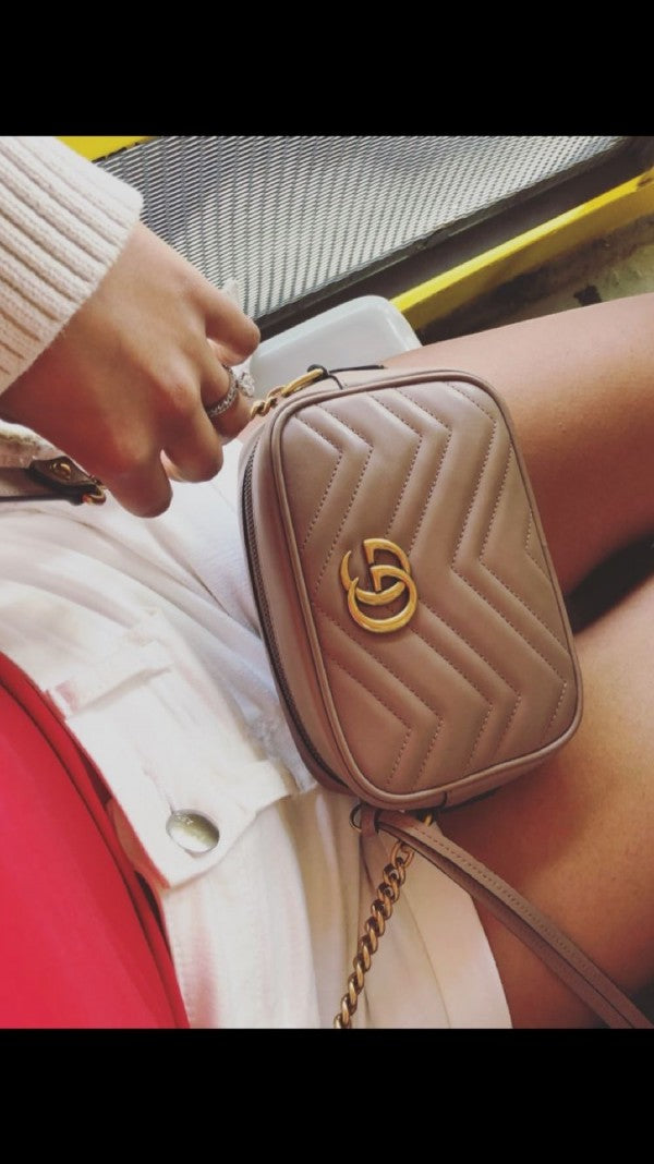 Gucci marmont mini bag with dust cover