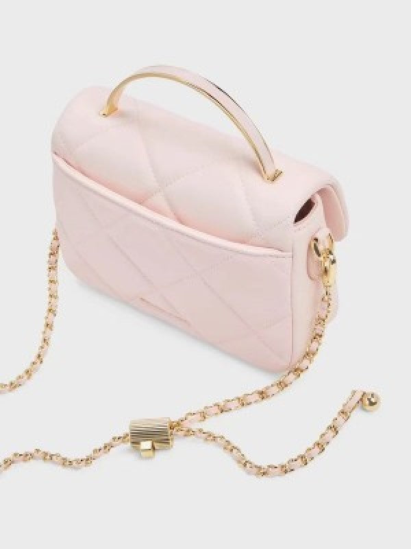 CHARLES &amp; KEITH HOBO BAG WITH OG BOX (PINK)