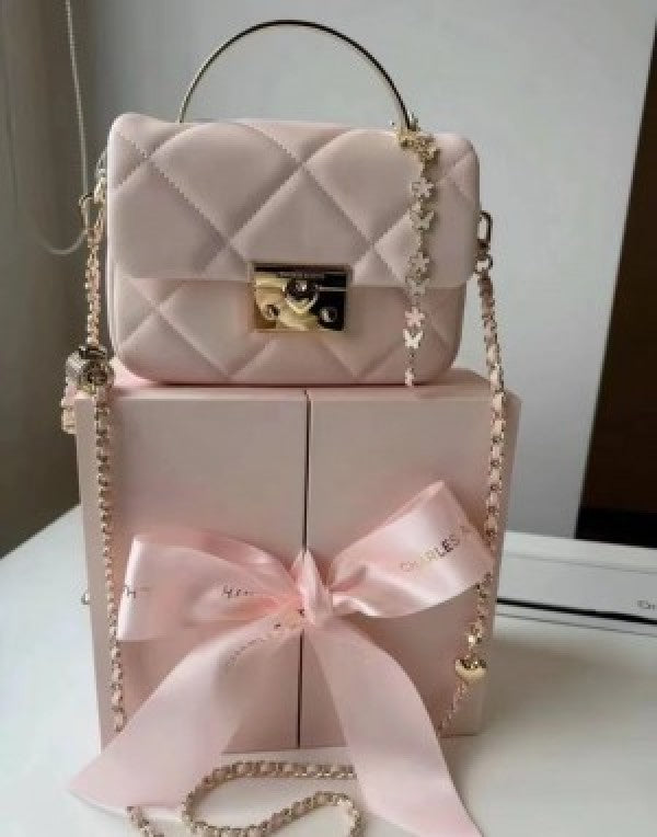 CHARLES &amp; KEITH HOBO BAG WITH OG BOX (PINK)