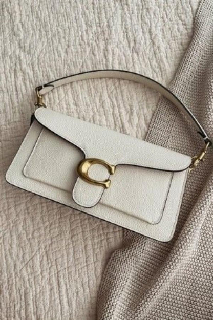 Coach tabby 26 shoulder bag in dark stone color with box