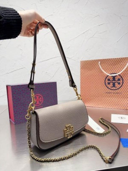 Tory_britten double handle bag with box