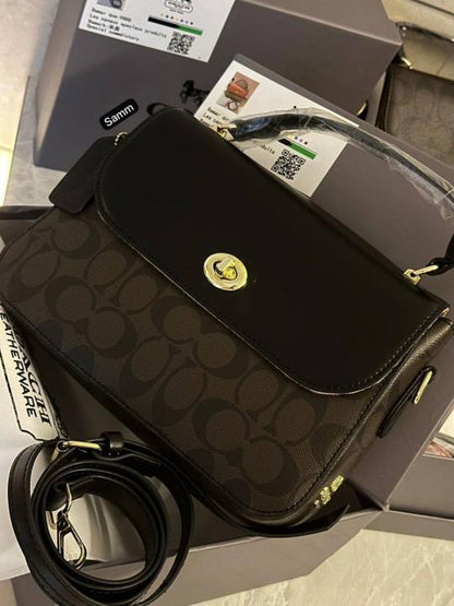 Coach marlie bag with box and carry bag