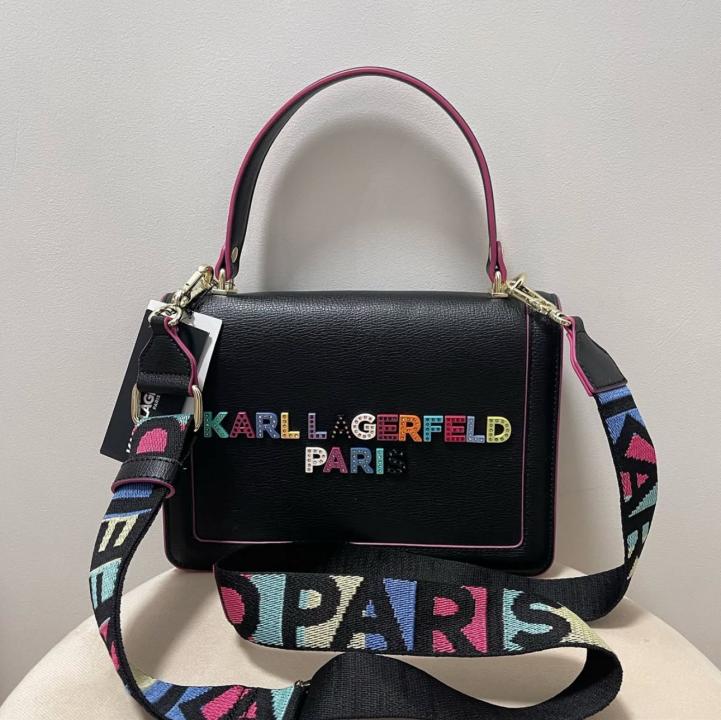 KARL LAGERFELD KSkuare Embossed Tote Bag With OG Box &amp; Dust Bag