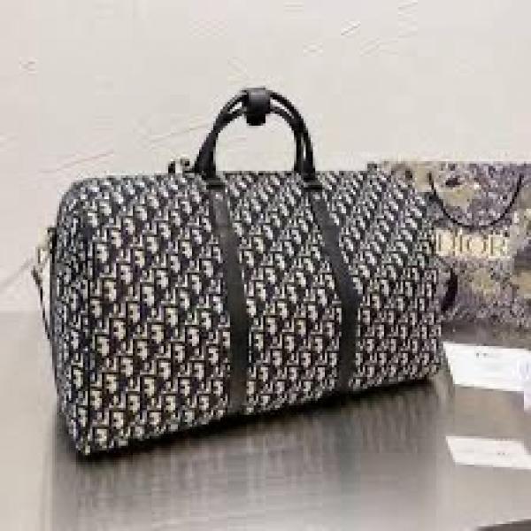 DIOR OBLIQUE DUFFLE BAG WITH DUST COVER