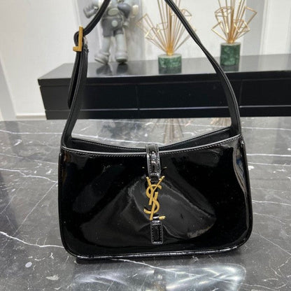 Saiint Laurent patent hobo bag glossy with og box