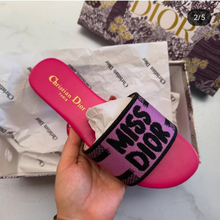 Miss Dior Dway Flats With Original Box Carry Bag