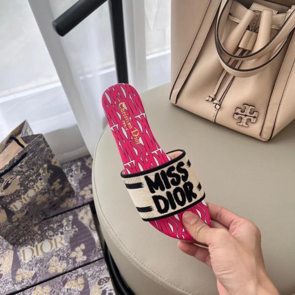 Miss Dior Dway Flats With Original Box Carry Bag