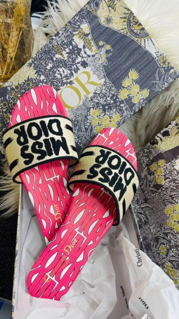 Miss Dior Dway Flats With Original Box Carry Bag