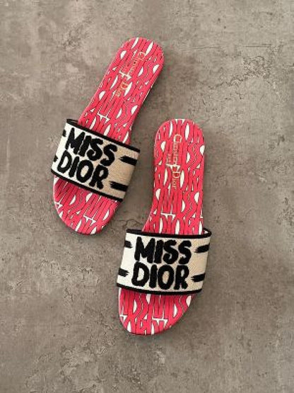 Miss Dior Dway Flats With Original Box Carry Bag