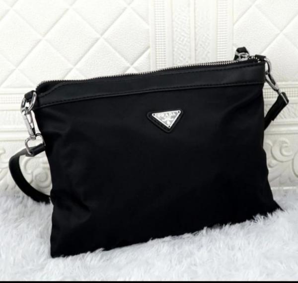 Prada Nylon Tote Bag With Dustbag Pouch Wallet Slingbelt