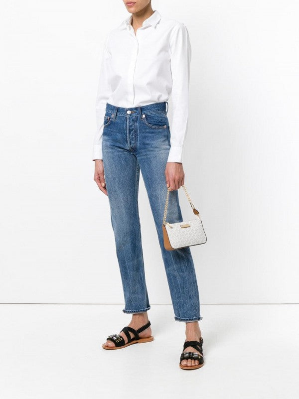 Michael_Kors small jet set coffee shoulder bag with box